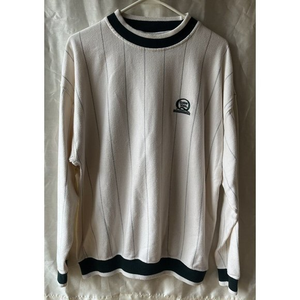 Vintage QUAKER STATE Motor Oil Crewneck Sweatshirt Pullover Shirt Cream Green XL